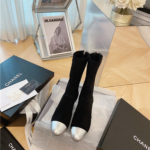 High Quality Luxury Chanel Ankle Boots Womens – Style 74470 product detail