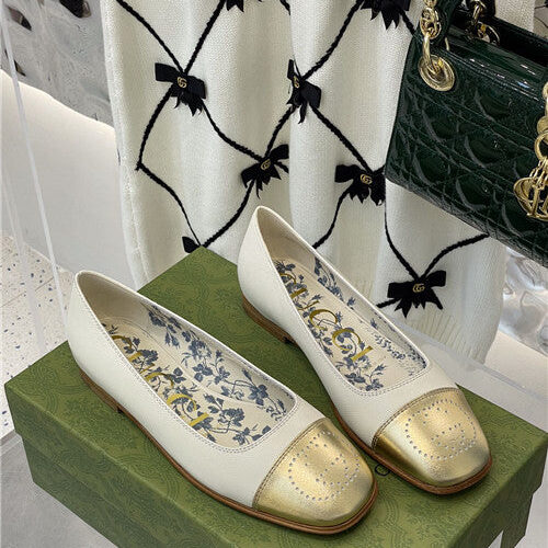 High Quality Luxury Gucci Square Toe Flat Shoes product detail