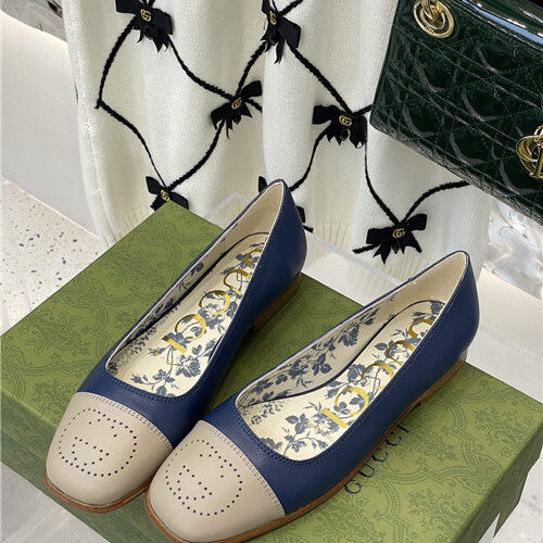 High Quality Luxury Gucci Square Toe Flat Shoes – Style 92531 product detail