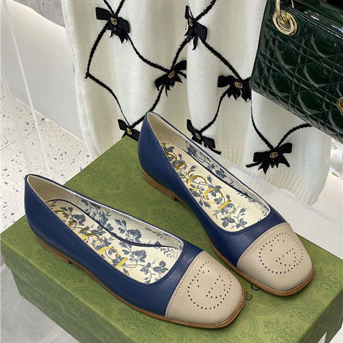 High Quality Luxury Gucci Square Toe Flat Shoes – Style 92531