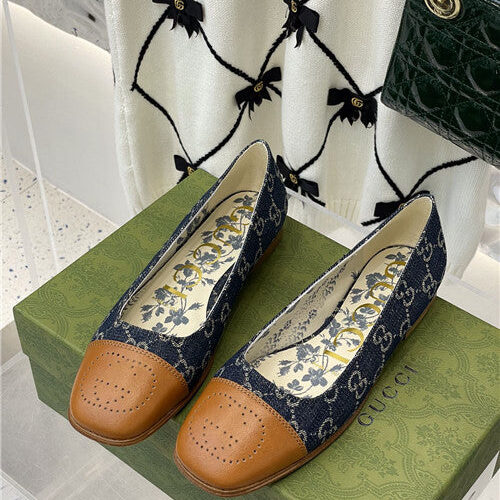 High Quality Luxury Gucci Square Toe Flat Shoes – Style 25299 alternate view