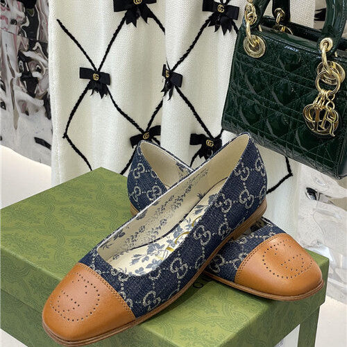 High Quality Luxury Gucci Square Toe Flat Shoes – Style 25299 product detail