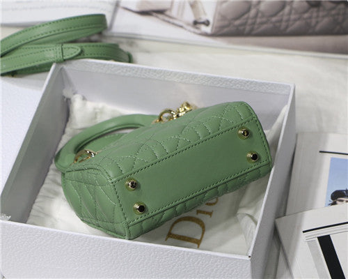 High Quality Luxury Dior Mini Lady Bag Green product detail