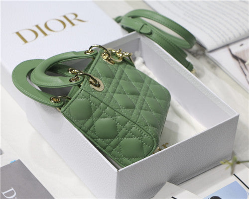High Quality Luxury Dior Mini Lady Bag Green product detail