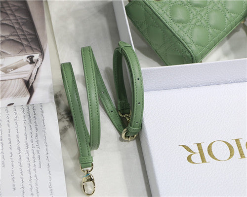 High Quality Luxury Dior Mini Lady Bag Green product detail