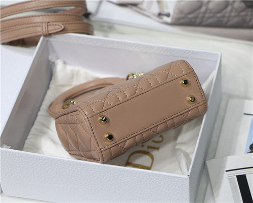 High Quality Luxury Dior Mini Lady Bag Pink product detail
