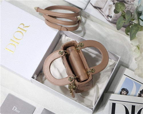 High Quality Luxury Dior Mini Lady Bag Pink product detail