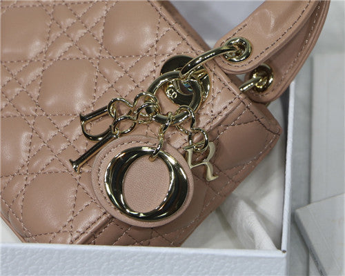 High Quality Luxury Dior Mini Lady Bag Pink product detail