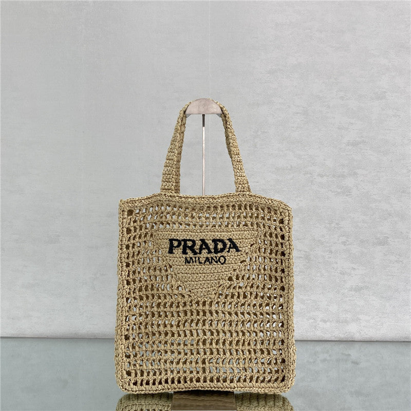 High Quality Luxury Prada Straw Tote Bag product detail