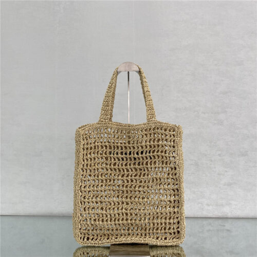 High Quality Luxury Prada Straw Tote Bag alternate view