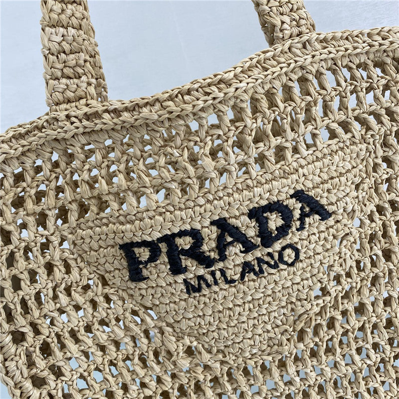 High Quality Luxury Prada Straw Tote Bag product detail