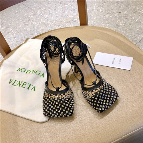 High Quality Luxury Bottega Veneta Bv High Heel Sandals – Style 09702