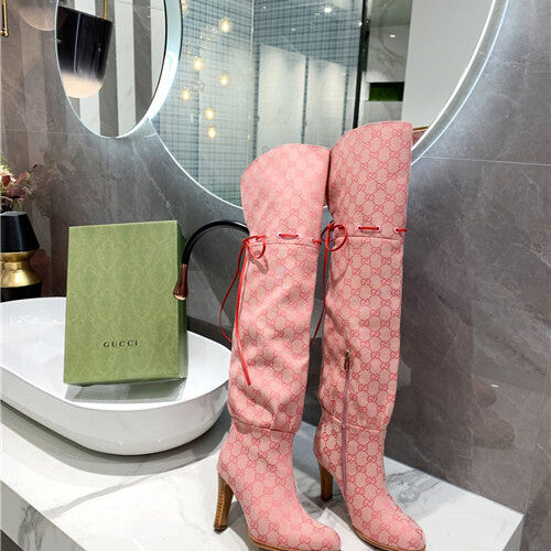 High Quality Luxury Gucci GG Over The Knee Boots – Style 12371 product detail