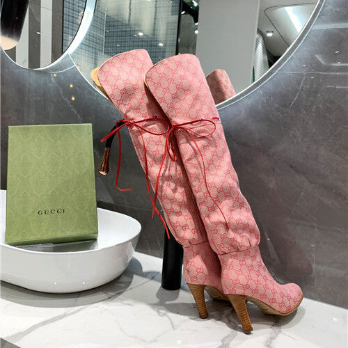 High Quality Luxury Gucci GG Over The Knee Boots – Style 12371 product detail