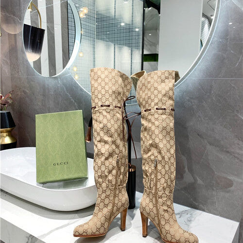 High Quality Luxury Gucci GG Over The Knee Boots alternate view