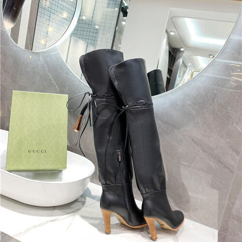 High Quality Luxury Gucci GG Over The Knee Boots – Style 77907 product detail