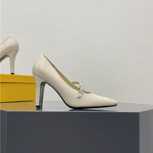 High Quality Luxury Fendi Square Heel High Heels – Style 85715 product detail