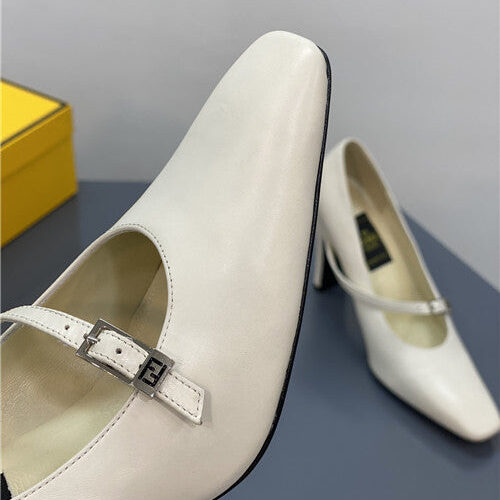 High Quality Luxury Fendi Square Heel High Heels – Style 85715 product detail