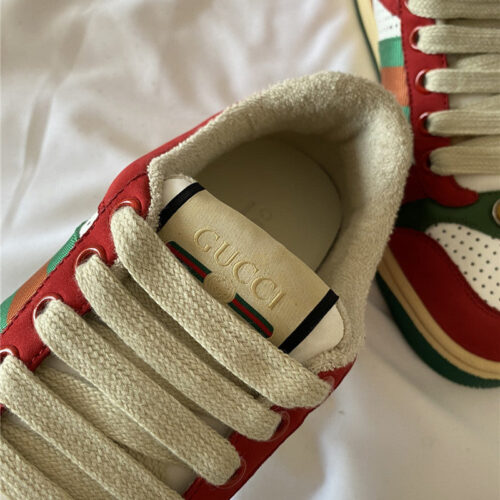 High Quality Luxury Gucci Screener Leather Sneaker Womens – Style 85811 product detail