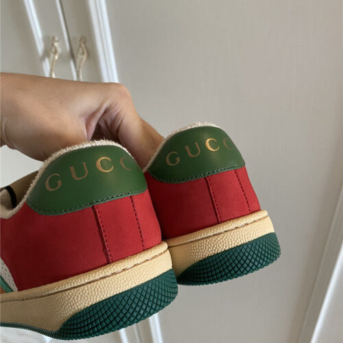 High Quality Luxury Gucci Screener Leather Sneaker Womens – Style 85811 product detail