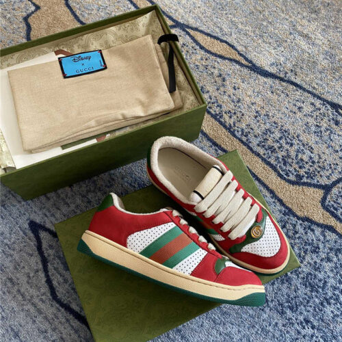 High Quality Luxury Gucci Screener Leather Sneaker Womens – Style 85811 product detail