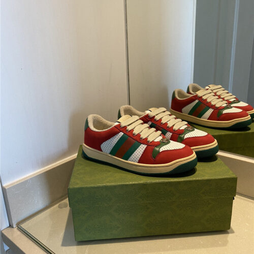 High Quality Luxury Gucci Screener Leather Sneaker Womens – Style 85811 alternate view