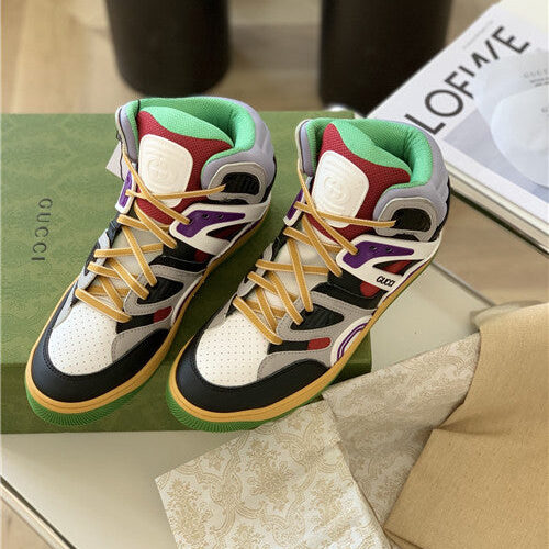 High Quality Luxury Gucci Basket High Top Sneakers alternate view