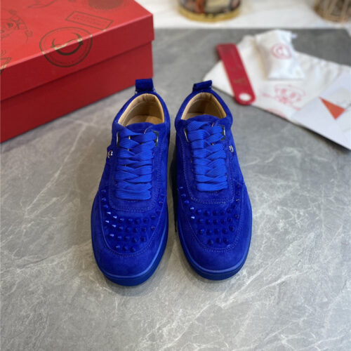 High Quality Luxury Christian Louboutin Louis Junior Spikes Sneakers – Style 01076 alternate view