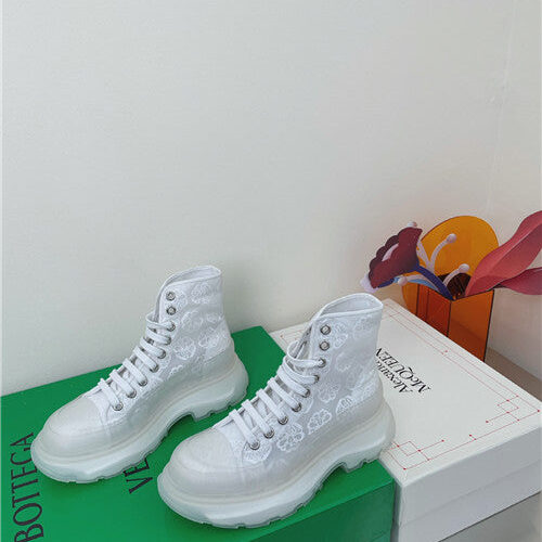 High Quality Luxury Alexander McQueen High Top Sneakers – Style 99363