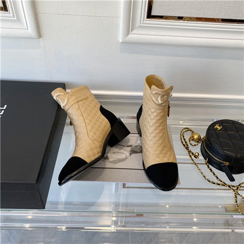 High Quality Luxury Chanel Ankle Boots Womens – Style 29830 alternate view