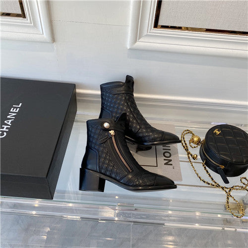 High Quality Luxury Chanel Ankle Boots Womens – Style 59206 alternate view