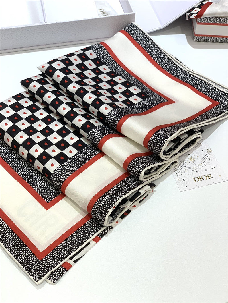 High Quality Luxury Dior Amour Square Scarf product detail