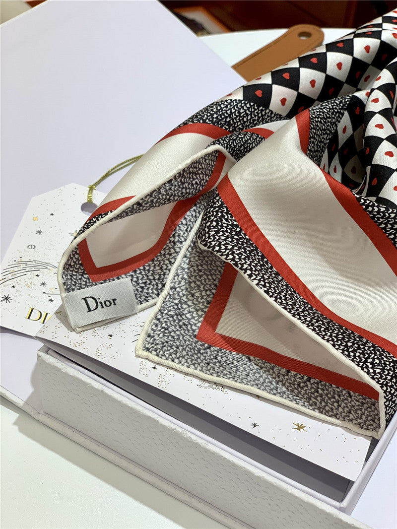 High Quality Luxury Dior Amour Square Scarf product detail