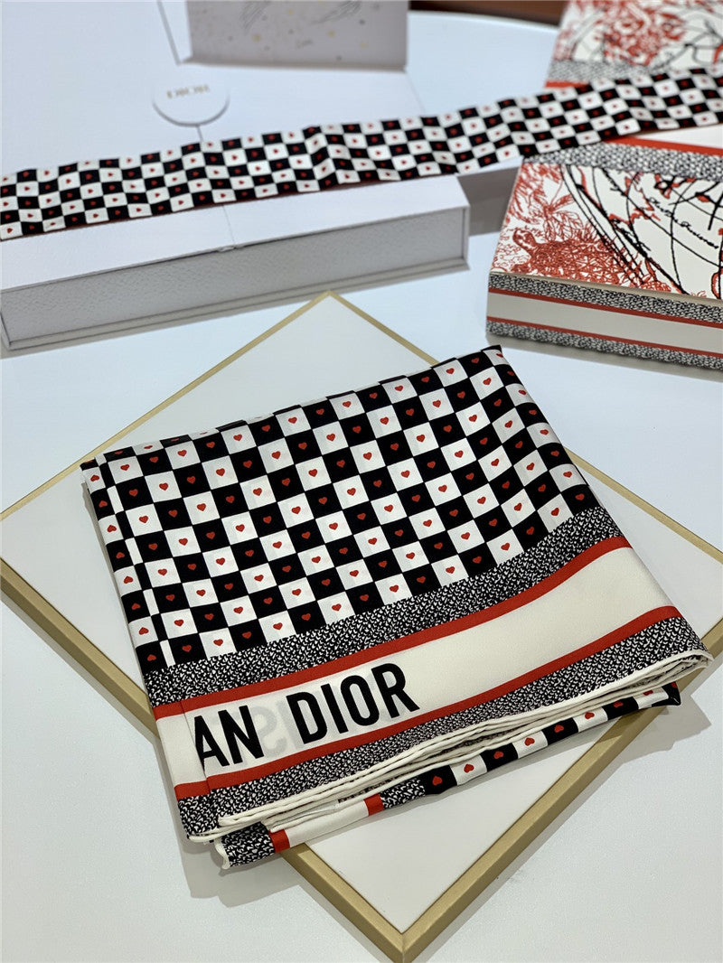 High Quality Luxury Dior Amour Square Scarf product detail