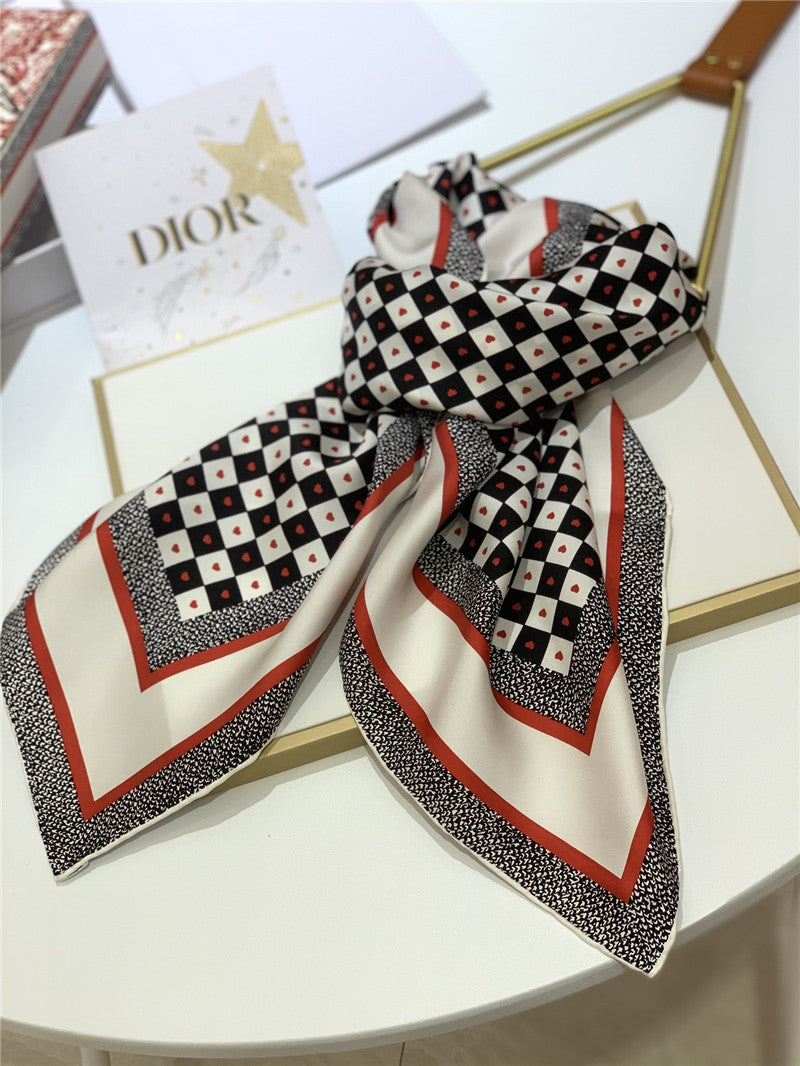 High Quality Luxury Dior Amour Square Scarf product detail