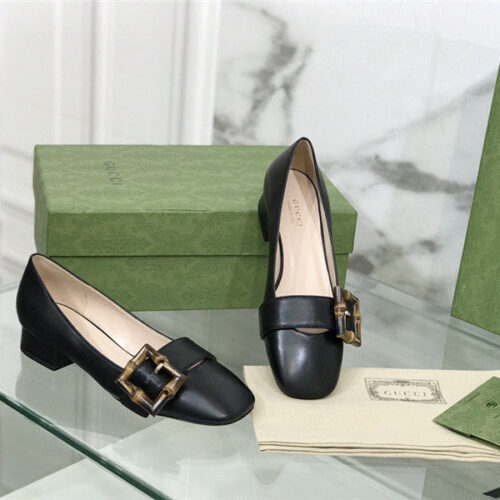 High Quality Luxury Gucci Bamboo Buckle Shoes – Style 18995