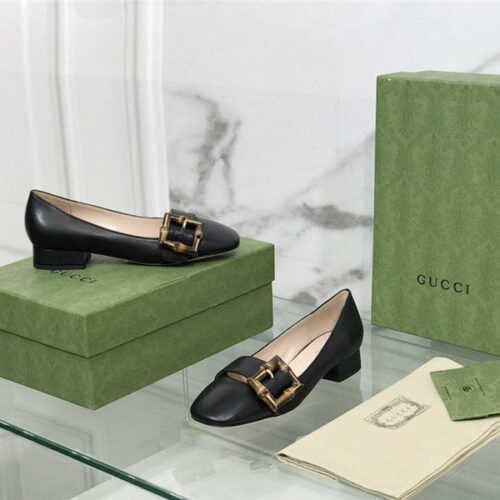 High Quality Luxury Gucci Bamboo Buckle Shoes – Style 18995 alternate view