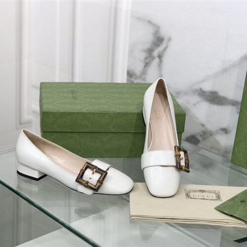 High Quality Luxury Gucci Bamboo Buckle Shoes