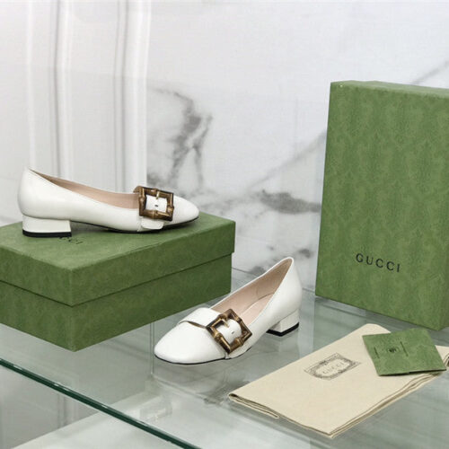 High Quality Luxury Gucci Bamboo Buckle Shoes product detail