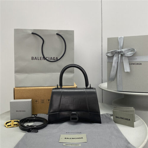 High Quality Luxury Balenciaga Hourglass Bag Black product image