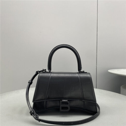 High Quality Luxury Balenciaga Hourglass Bag Black product detail