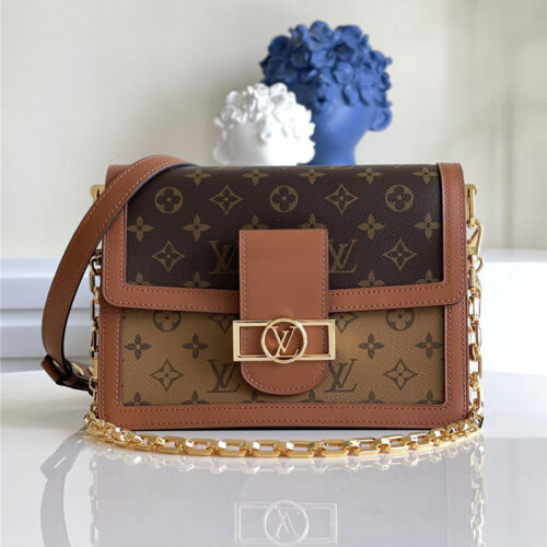 High Quality Luxury Louis Vuitton Dauphine MM Monogram Bag