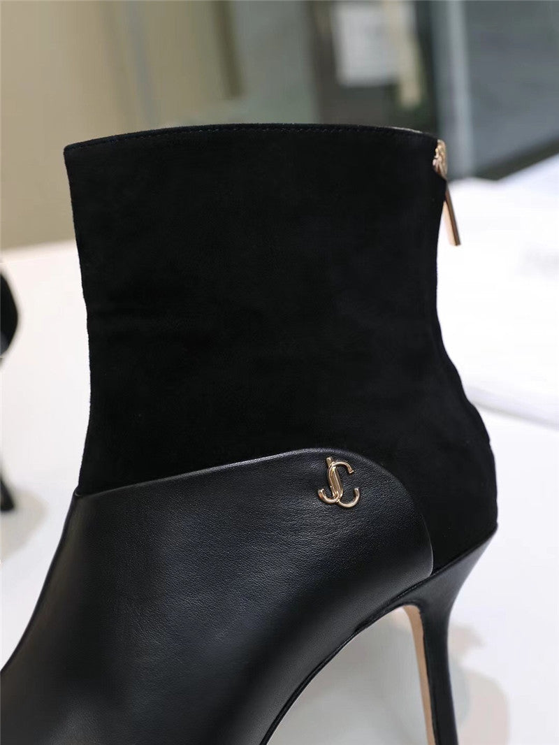 High Quality Luxury Jimmy Choo Pointed High Heel Ankle Boots – Style 41175 product detail