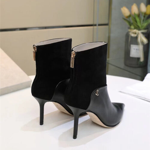 High Quality Luxury Jimmy Choo Pointed High Heel Ankle Boots – Style 41175 product detail