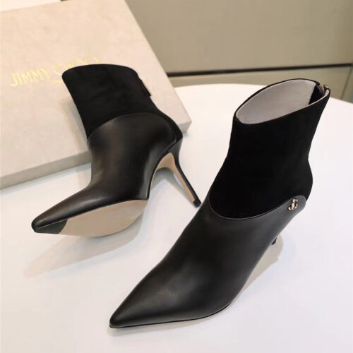 High Quality Luxury Jimmy Choo Pointed High Heel Ankle Boots – Style 41175 product detail