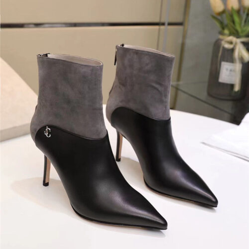 High Quality Luxury Jimmy Choo Pointed High Heel Ankle Boots
