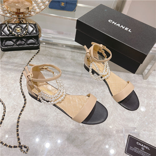 High Quality Luxury Chanel Pearl Sandals Womens product detail