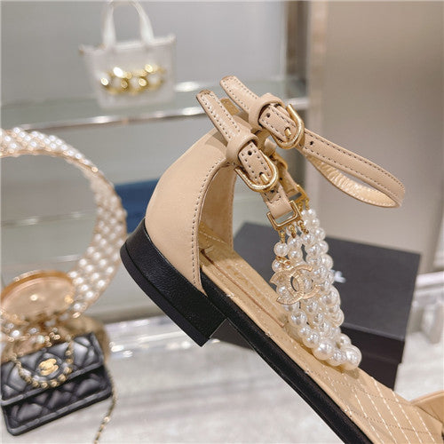 High Quality Luxury Chanel Pearl Sandals Womens product detail