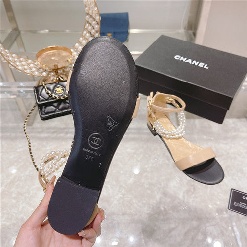 High Quality Luxury Chanel Pearl Sandals Womens product detail