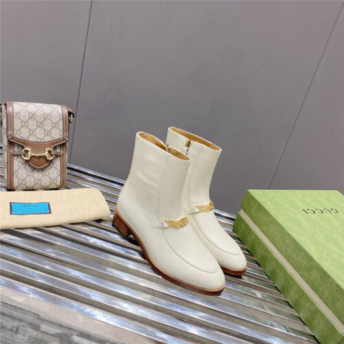 High Quality Luxury Gucci Flat Chain Boots – Style 00019